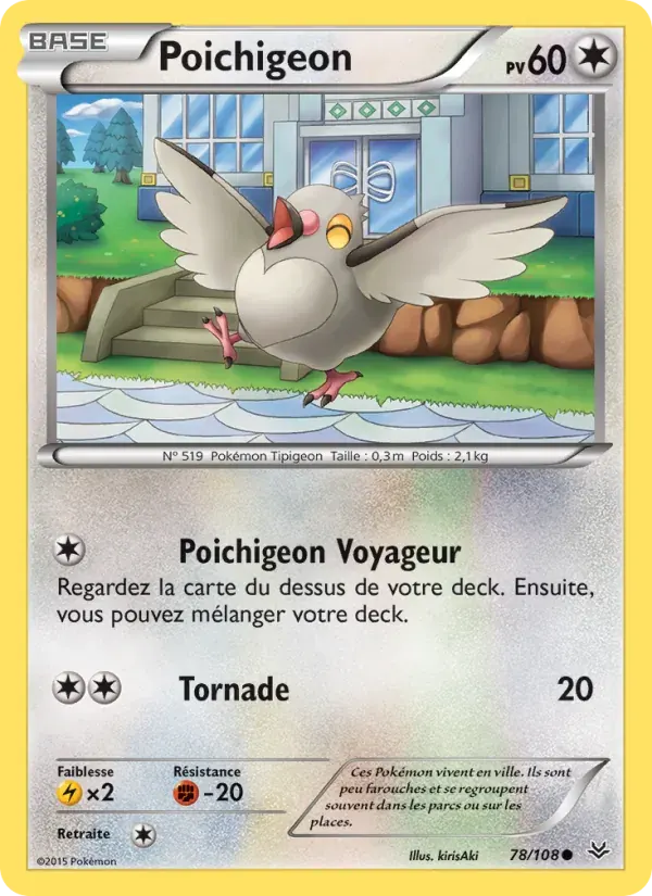 Poichigeon — Ciel Rugissant 78 French Pokémon card