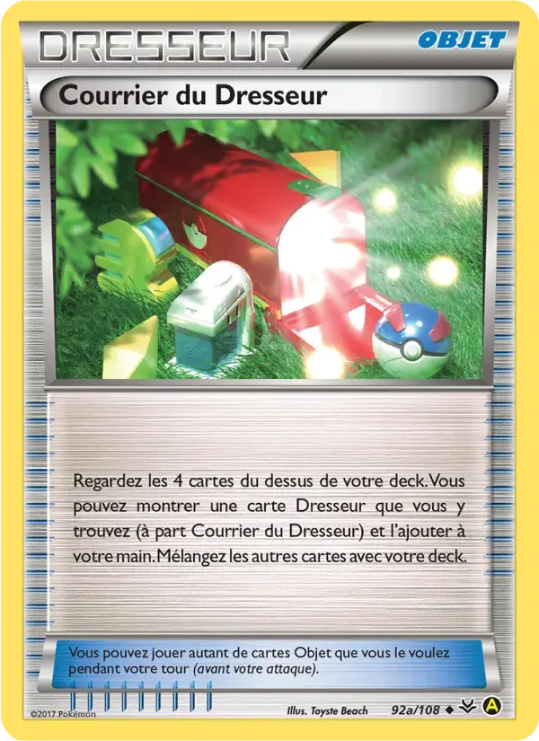 Courrier du Dresseur — Ciel Rugissant 92a French Pokémon card