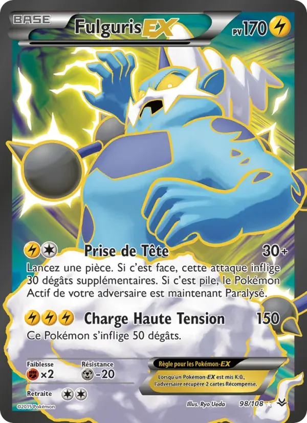 Fulguris EX — Ciel Rugissant 98 French Pokémon card