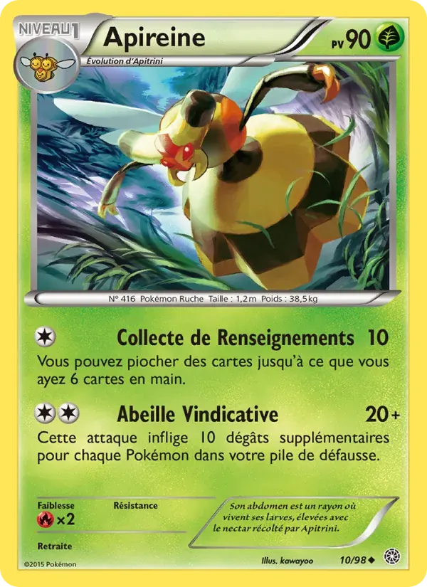 Apireine — Origines Antiques 10 French Pokémon card