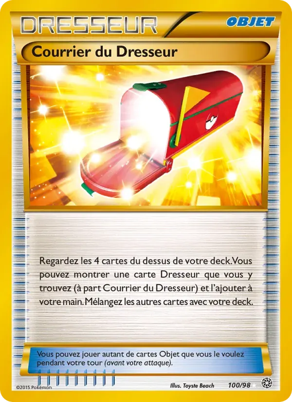 Courrier du Dresseur — Origines Antiques 100 French Pokémon card