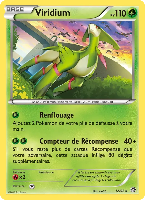 Viridium — Origines Antiques 12 French Pokémon card