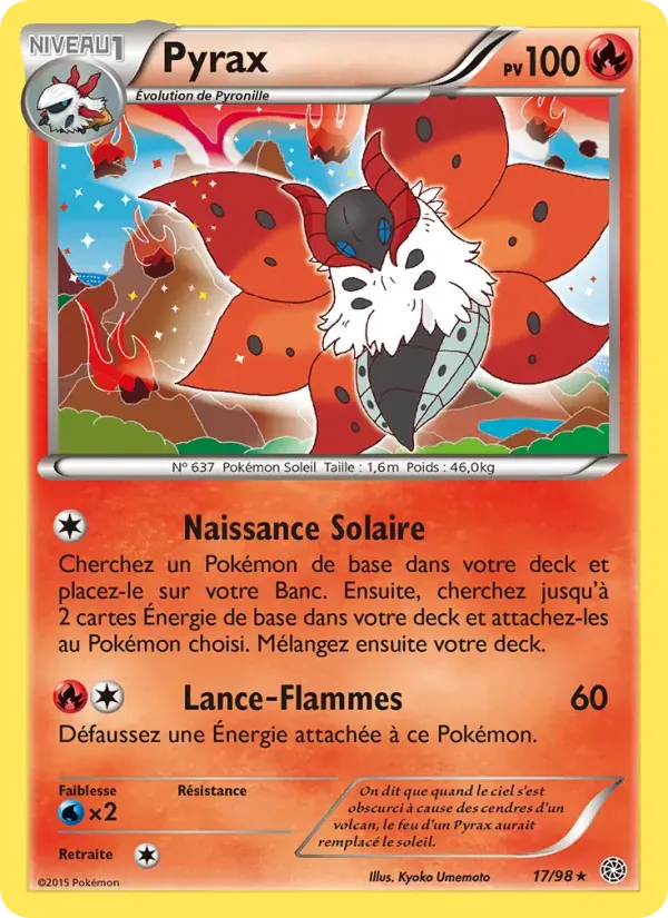 Pyrax — Origines Antiques 17 French Pokémon card