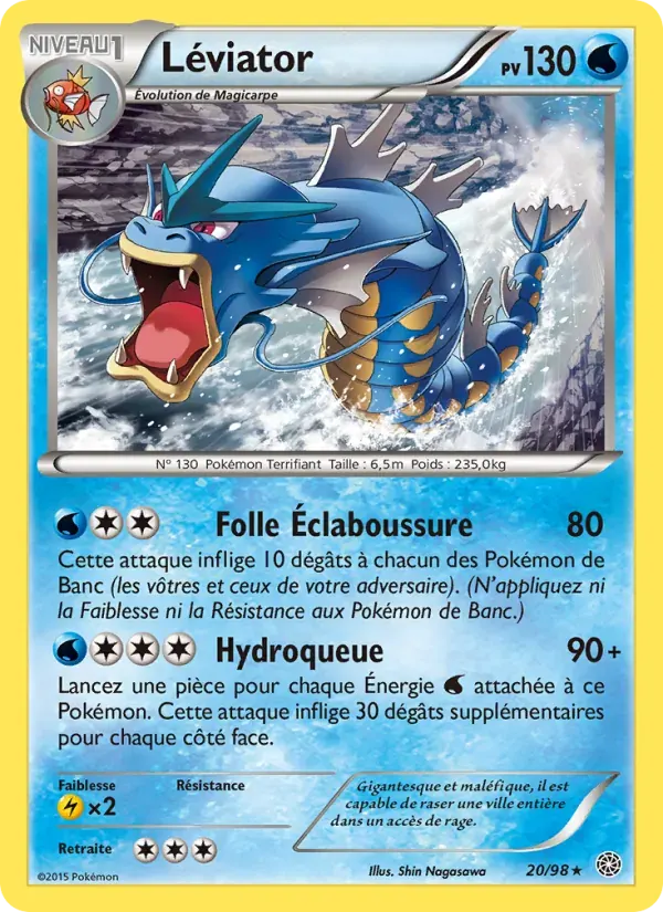 Léviator — Origines Antiques 20 French Pokémon card