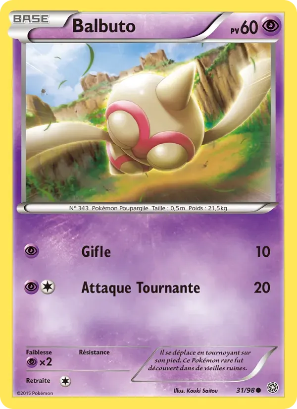 Balbuto — Origines Antiques 31 French Pokémon card
