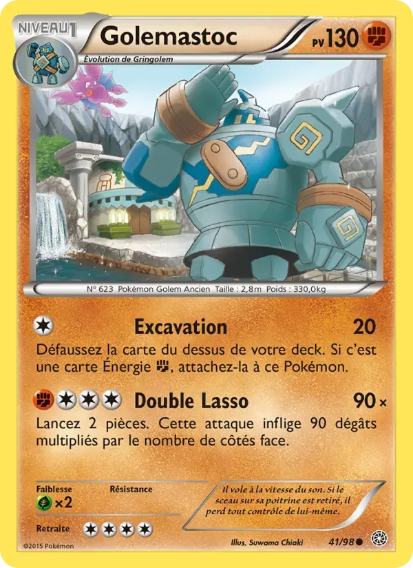 Golemastoc — Origines Antiques 41 French Pokémon card
