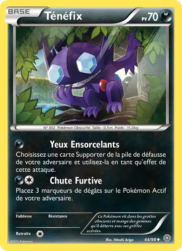 Ténéfix — Origines Antiques 44 French Pokémon card