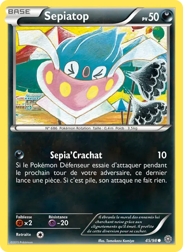 Sepiatop — Origines Antiques 45 French Pokémon card