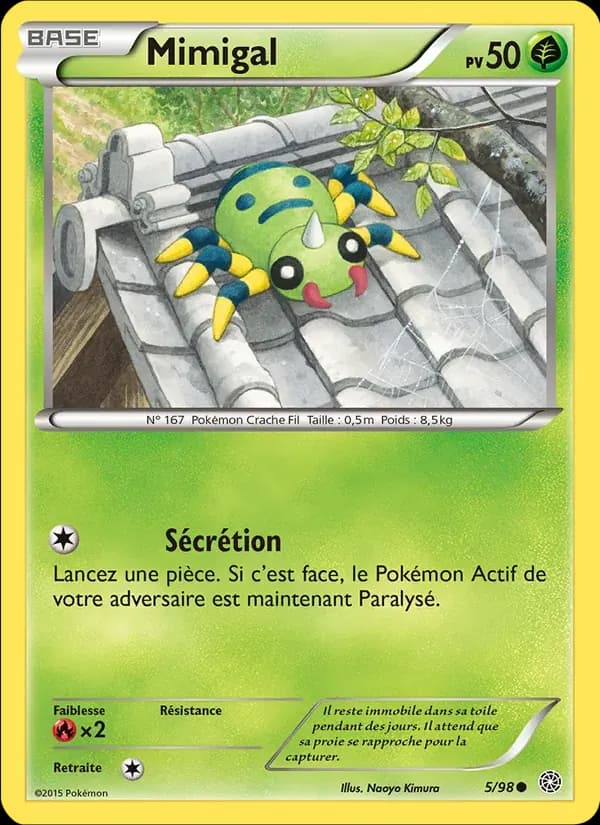 Mimigal — Origines Antiques 5 French Pokémon card