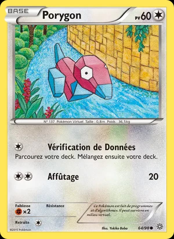 Porygon — Origines Antiques 64 French Pokémon card