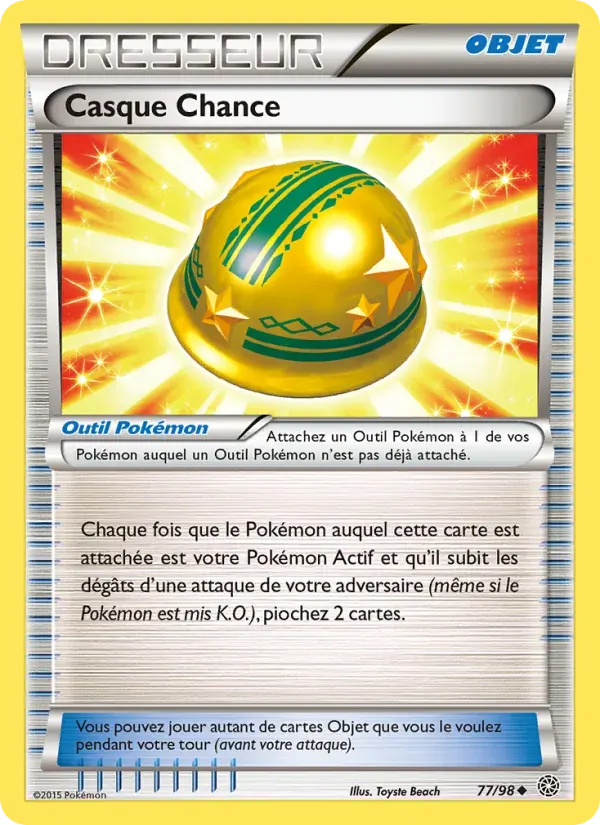 Casque Chance — Origines Antiques 77 French Pokémon card