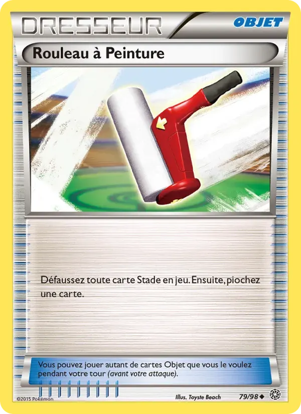 Rouleau à Peinture — Origines Antiques 79 French Pokémon card