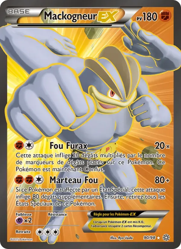 Mackogneur EX — Origines Antiques 90 French Pokémon card
