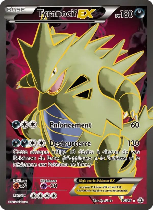 Tyranocif EX — Origines Antiques 91 French Pokémon card