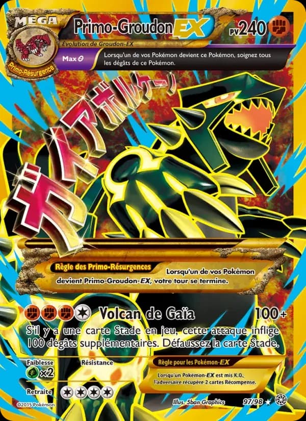 Primo-Groudon EX — Origines Antiques 97 French Pokémon card