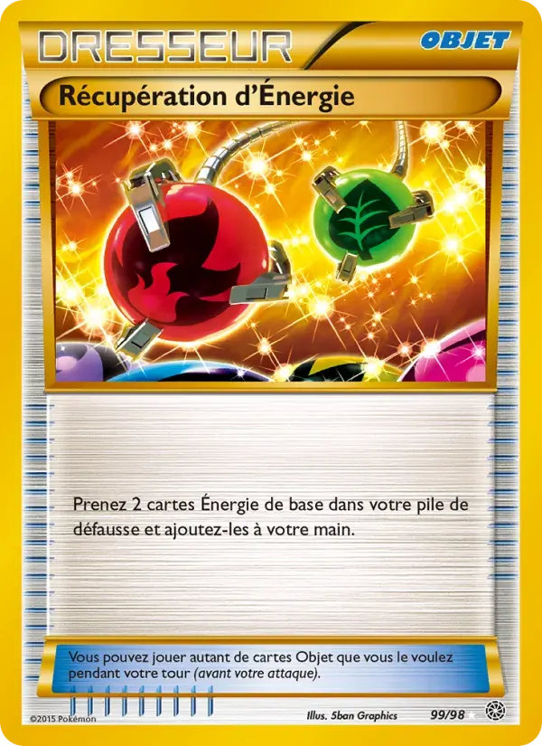 Récupération d'Énergie — Origines Antiques 99 French Pokémon card
