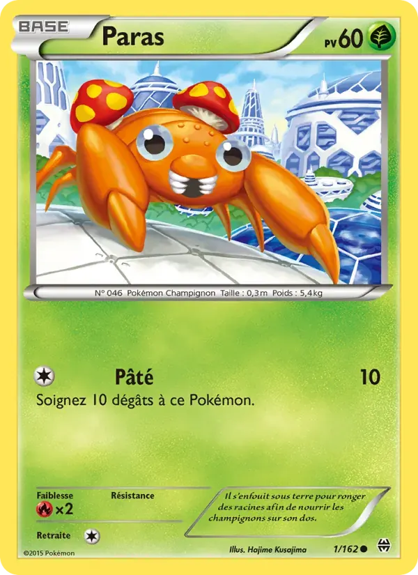 Paras — Impulsion Turbo 1 French Pokémon card