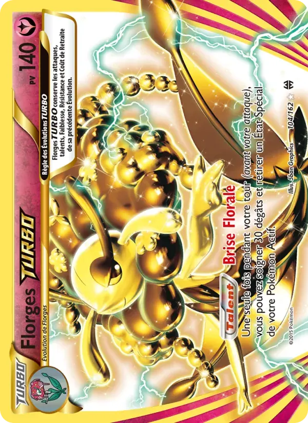 Florges TURBO — Impulsion Turbo 104 French Pokémon card