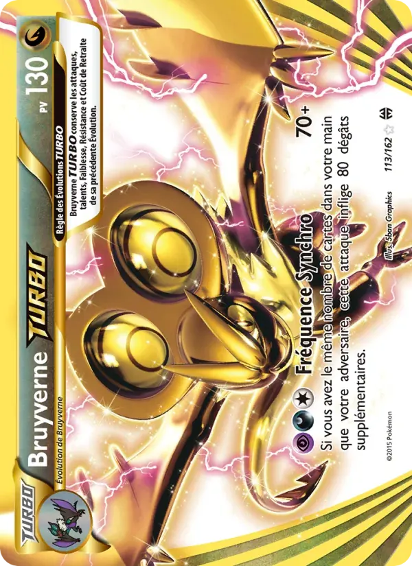 Bruyverne TURBO — Impulsion Turbo 113 French Pokémon card