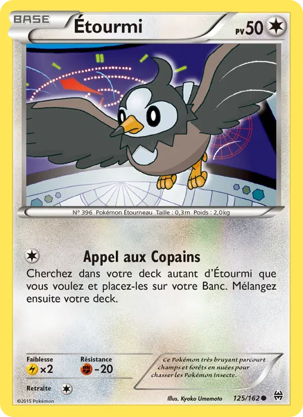 Étourmi — Impulsion Turbo 125 French Pokémon card