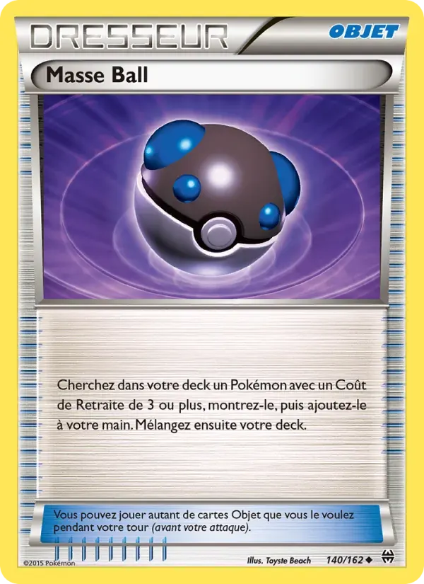Masse Ball — Impulsion Turbo 140 French Pokémon card