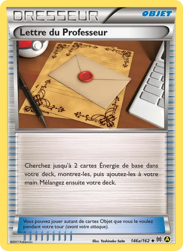 Lettre du Professeur — Impulsion Turbo 146 French Pokémon card