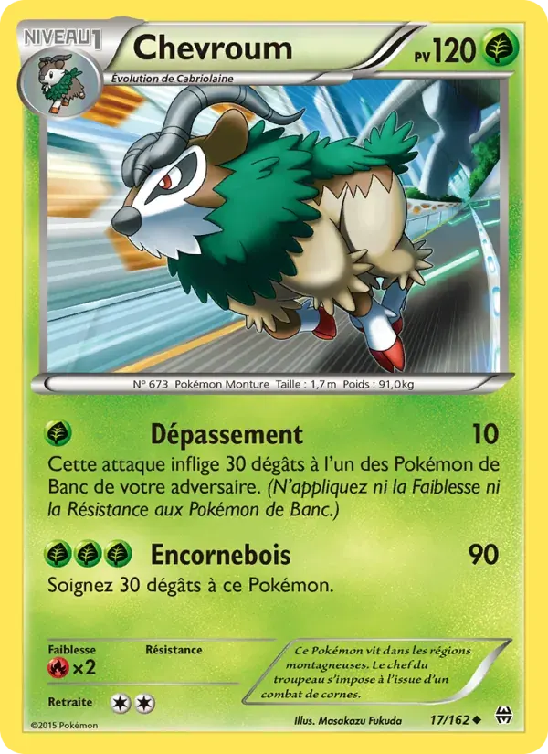 Chevroum — Impulsion Turbo 17 French Pokémon card
