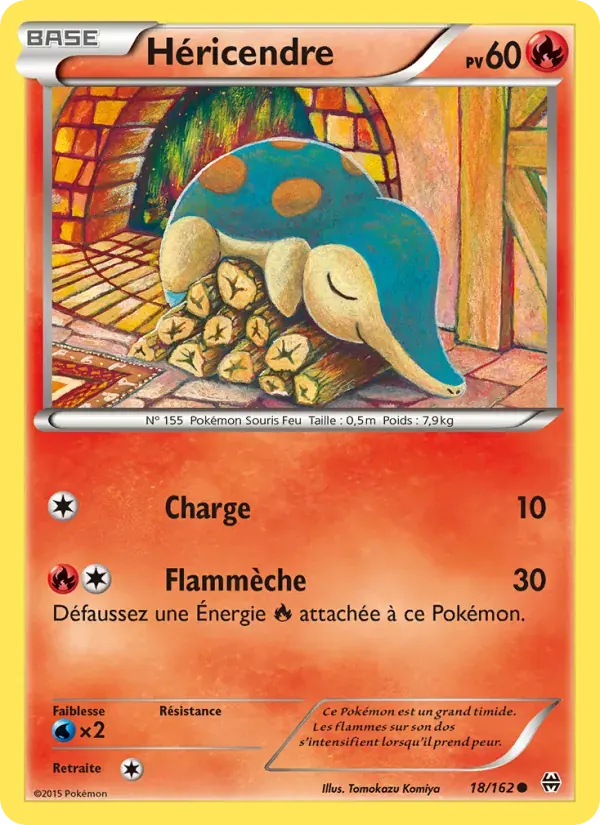 Héricendre — Impulsion Turbo 18 French Pokémon card