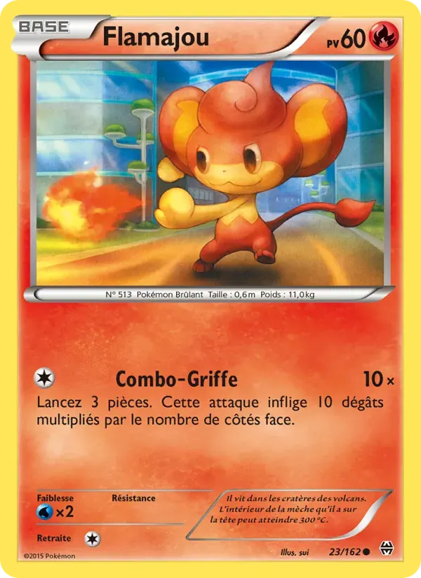 Flamajou — Impulsion Turbo 23 French Pokémon card