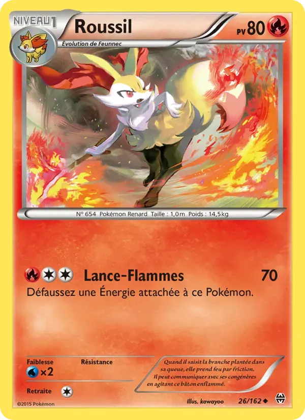 Roussil — Impulsion Turbo 26 French Pokémon card