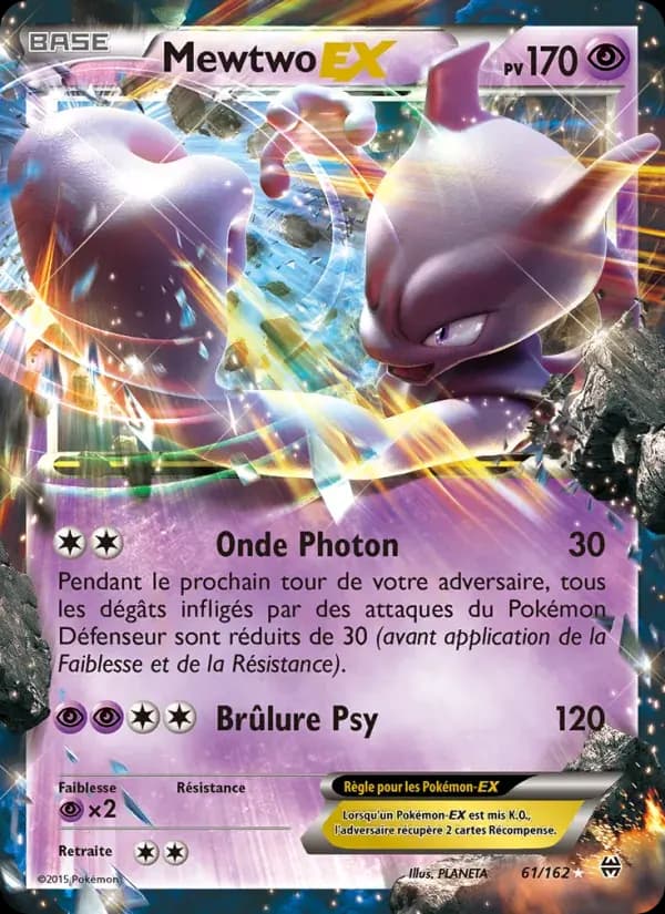 Mewtwo EX — Impulsion Turbo 61 French Pokémon card