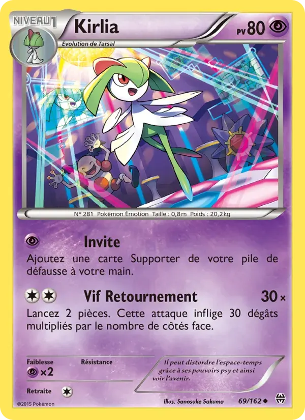 Kirlia — Impulsion Turbo 69 French Pokémon card
