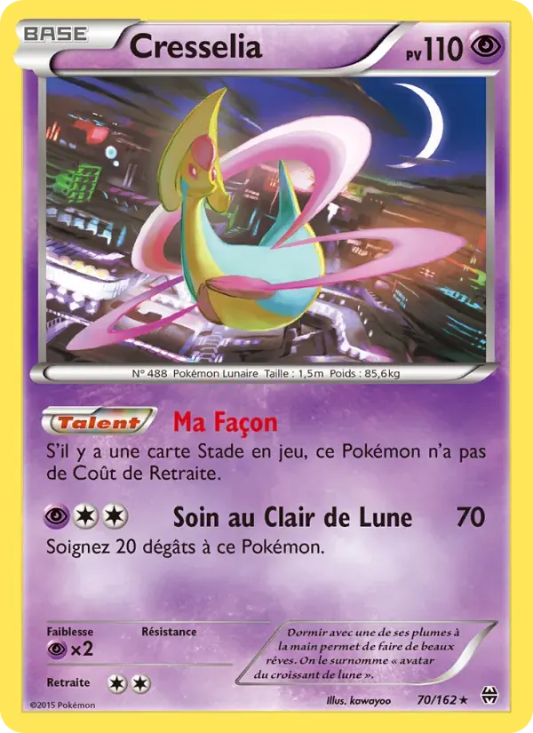 Cresselia — Impulsion Turbo 70 French Pokémon card