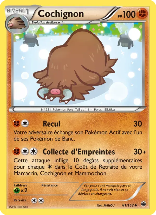 Cochignon — Impulsion Turbo 81 French Pokémon card