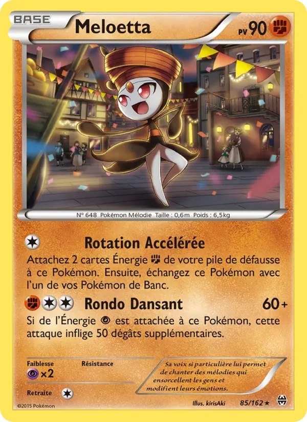 Meloetta — Impulsion Turbo 85 French Pokémon card