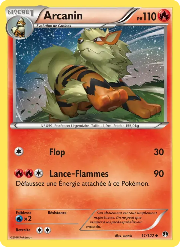 Arcanin — Rupture Turbo 11 French Pokémon card
