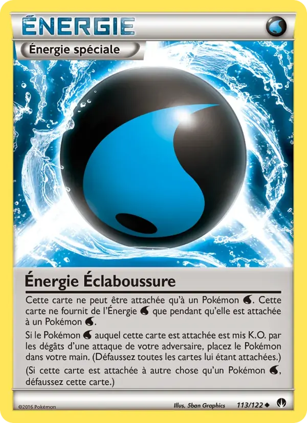 Énergie Éclaboussure — Rupture Turbo 113 French Pokémon card
