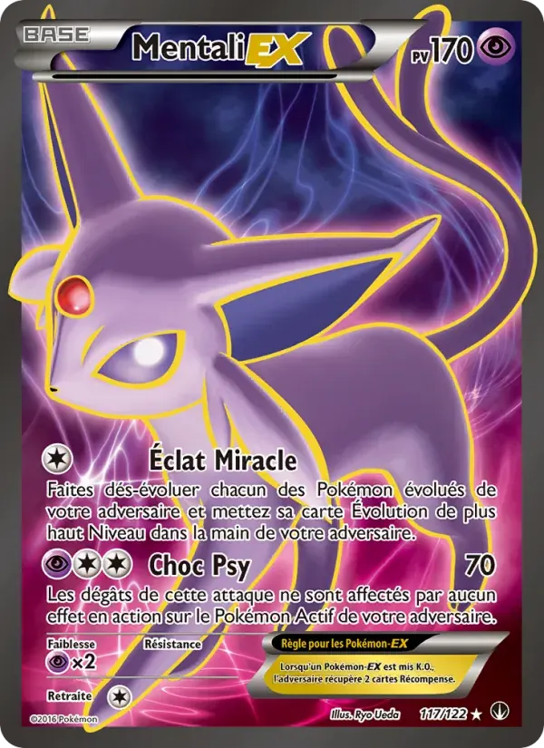 Mentali EX — Rupture Turbo 117 French Pokémon card