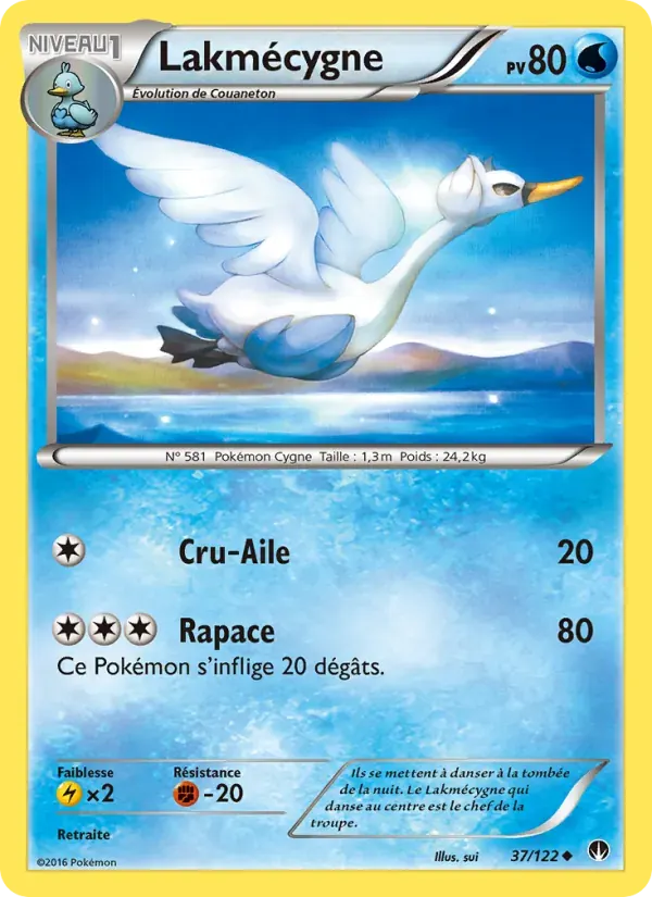 Lakmécygne — Rupture Turbo 37 French Pokémon card