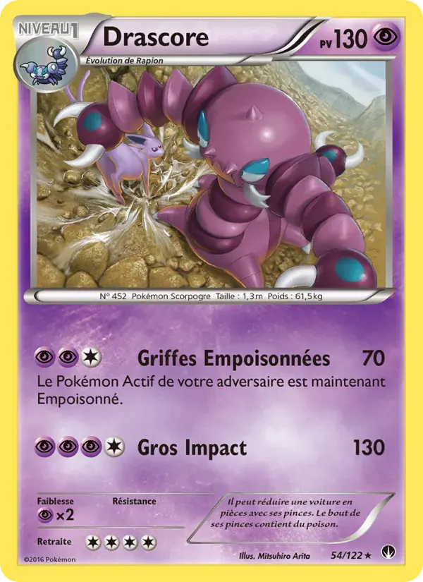 Drascore — Rupture Turbo 54 French Pokémon card