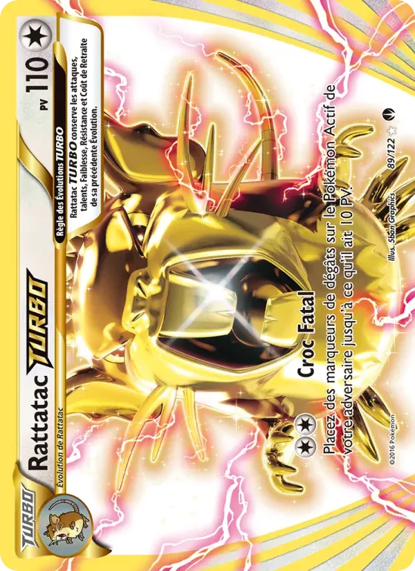 Rattatac TURBO — Rupture Turbo 89 French Pokémon card