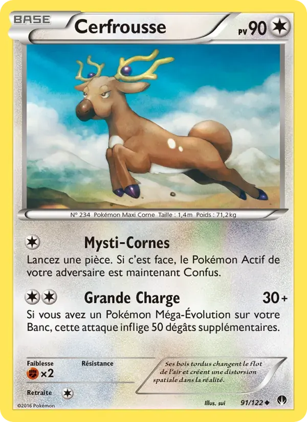 Cerfrousse — Rupture Turbo 91 French Pokémon card
