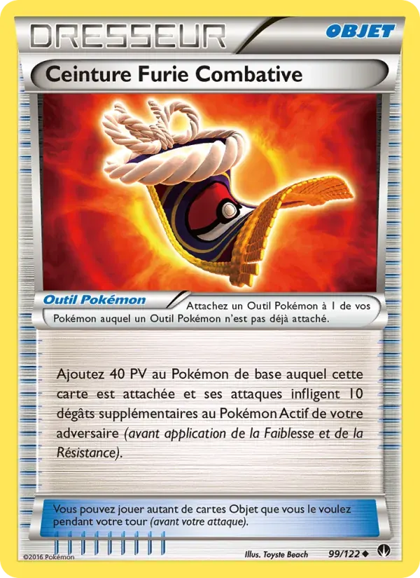 Ceinture Furie Combative — Rupture Turbo 99 French Pokémon card