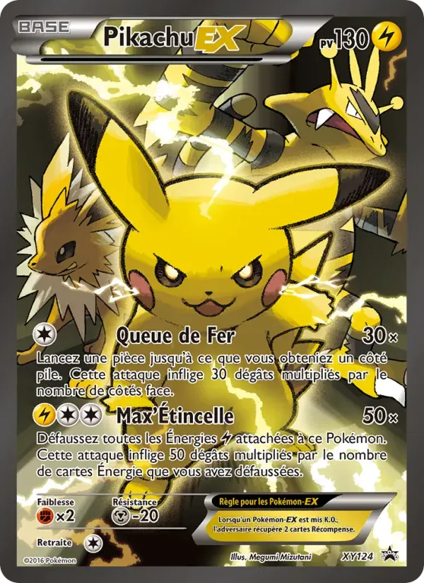 Pikachu EX — Promo XY XY124 French Pokémon card