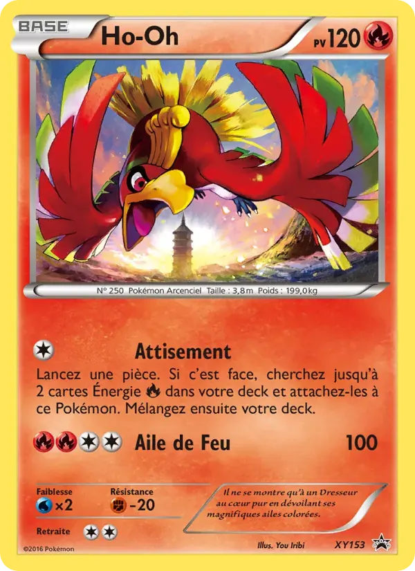 Ho-Oh — Promo XY XY153 French Pokémon card