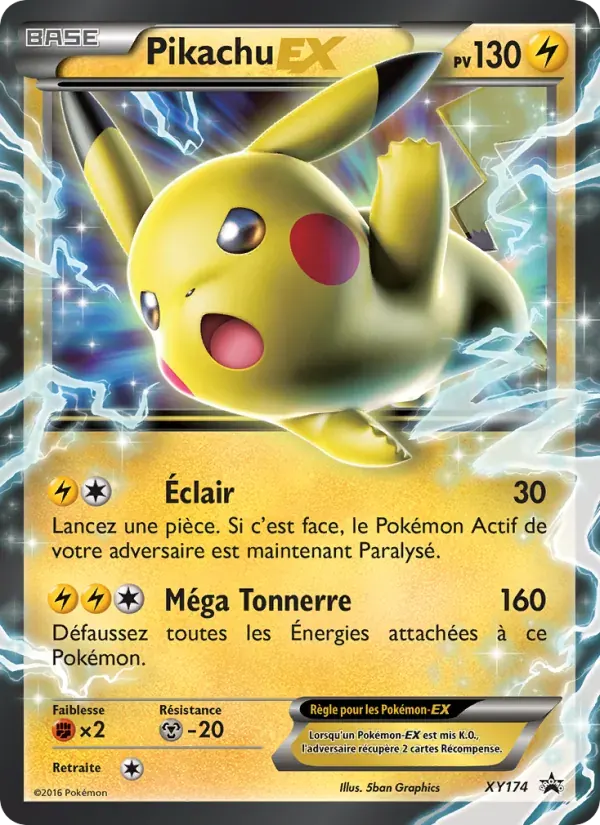 Pikachu-EX — Promo XY XY174 French Pokémon card