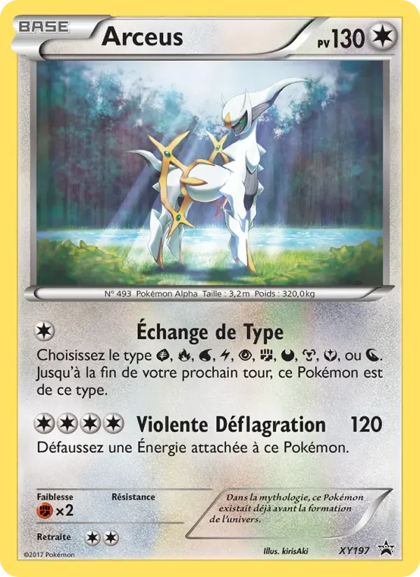 Arceus — Promo XY XY197 French Pokémon card