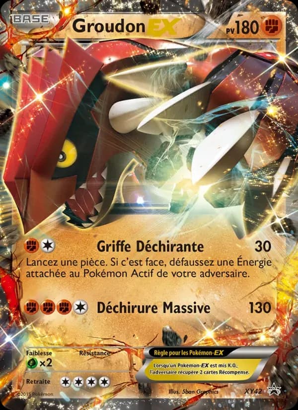 Groudon EX — Promo XY XY42 French Pokémon card