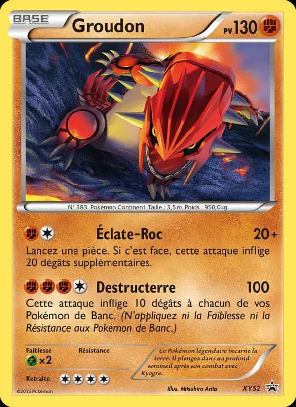Groudon — Promo XY XY52 French Pokémon card