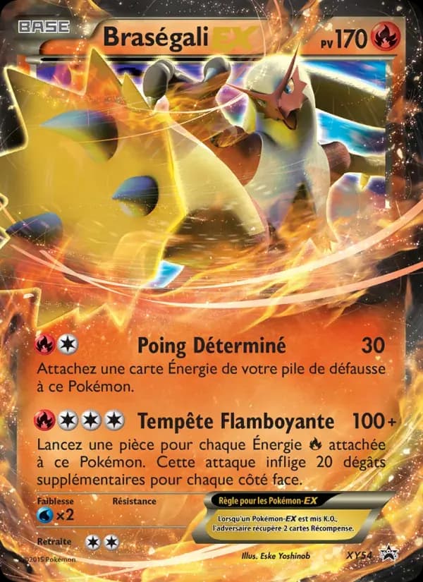 Braségali EX — Promo XY XY54 French Pokémon card